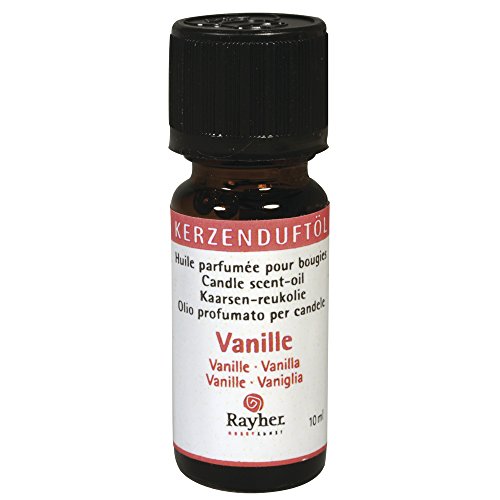 Rayher Hobby 3131400 Kerzenduftöl, Fläschchen 10 ml, vanille