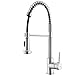 Price comparison product image VAPSINT Commercial Single Lever Single Hole Stainless Steel Monobloc Pull Out Pull Down Spring Kitchen Sink Tap, Dual Spray Control Sink Mixer Taps