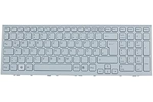 NExpert deutsche QWERTZ Tastatur für Sony Vaio PCG-71C11M Serie Weiss Neu