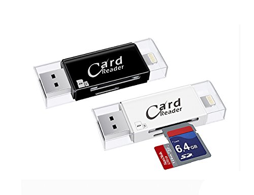 3 in 1 Kartleser USB, SD & Micro SD OTG Kartenleser für iPhone, iPhone 7 , plus , iPad ,Android , Samsung, Micro USB, PC und Mac - 3