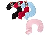 Neck Hot Water Bottle with Removable Fleece Cover - Assorted Colours