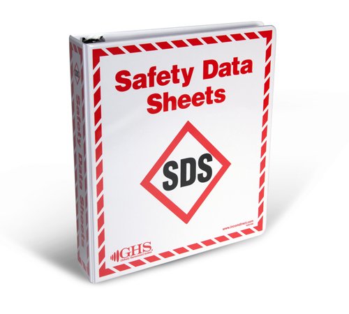 INCOM Manufacturing: GHS1008 HazCom 2012 Safety Data Sheets (SDS) Storage Binders, 1.5 Inch Wide, A - Z Dividers, Red and White, Medium