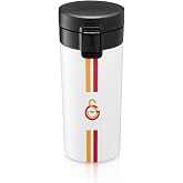 Galatasaray 400ml Lisanslı &Ccedil;ift Katlı Paslanmaz &Ccedil;elik Termos Mug 8 Saat Sıcak Soğuk Hediye Kutulu