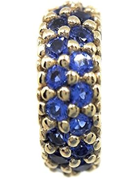 Pandora Charm BLAUE PAVÉ INSPIRATION 791359NCB mit 24 Karat Gold vergoldet