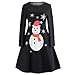 Produktbild JYJM 2018 Damen Weihnachten Pullover Langarmshirt Santa Claus und Schnee Druck Sweatshirt Weihnachten Schlafanzug Familien Outfit Mutter Vater Kind Baby Pajama Langarm Nachtwäsche Print Sleepwear