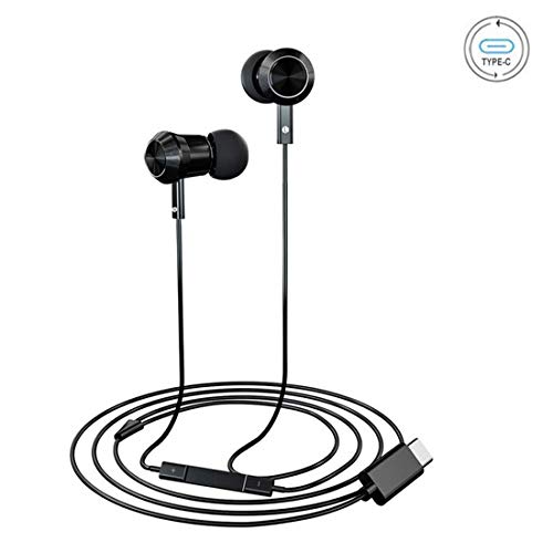 AD ADTRIP - Auriculares in-Ear con Cable Tipo C, cancelación de Ruido, USB C, compatibles con Huawei P20/Mate 20 Pro, Google Pixel 2/3 XL, Xiaomi 8/9SE, HTC U11, OnePlus 6/6T/7/7 Pro