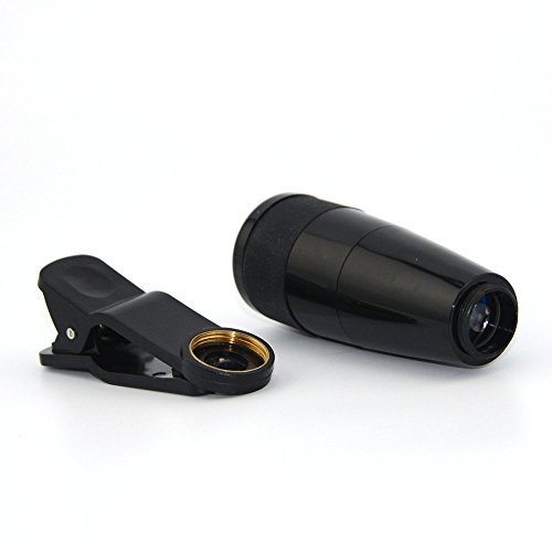 El Mejor Precio AFAITH Kit de lentes 10-en-1, telescopio 8x para teleobjetivo / lente Fisheye / 2 en 1 Objetivo macro + mando a distancia + Selfie Stick + Mini trípode para iPhone 7/7 Plus / 6 / 6s Más, Samsung Galaxy S8 / S7 / Huawei Smartphones PA051 Especial