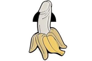 AOTEMAN Cartoon Creative Peeled Banana Fruit Modeling Pop-Enamel Pin Lapel Badges Brooch Funny Fashion Jewelry