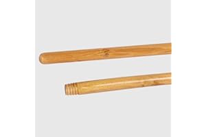 La Briantina Mango de madera para escobas, longitud 120 cm, robusto y ligero