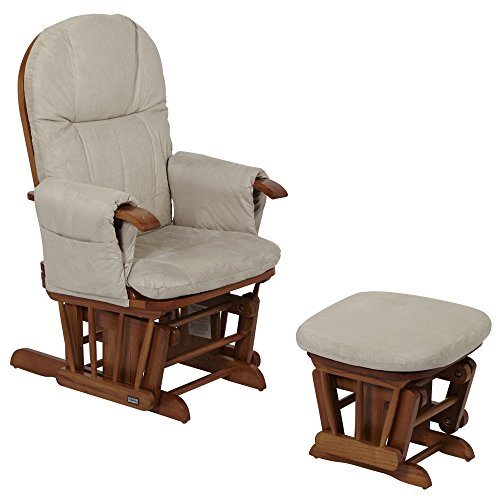 Tutti Bambini GC35 Deluxe Glider Chair & Stool (Beech)