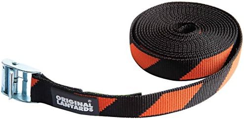 Original Lanyards Fix security Strip multi-coloured Black/Orange