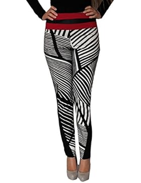 PANTALONE ELEGANTE NERO STRISCE NERE ROSSE BIANCHE ADERENTE ARTIGLI DONNA