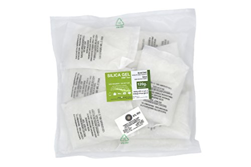 Disidry 10 x 120 gramos - BOLSAS DESECANTES DE GEL DE SÍLICE - Deshumidificador, regenerable