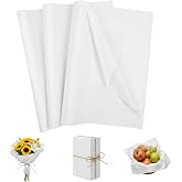 Kievano Tissue Paper for Wrapping White 120 Sheets, 50 x 70 cm, Lightweight and Sturdy Packaging Paper, for Gifts, Decoration