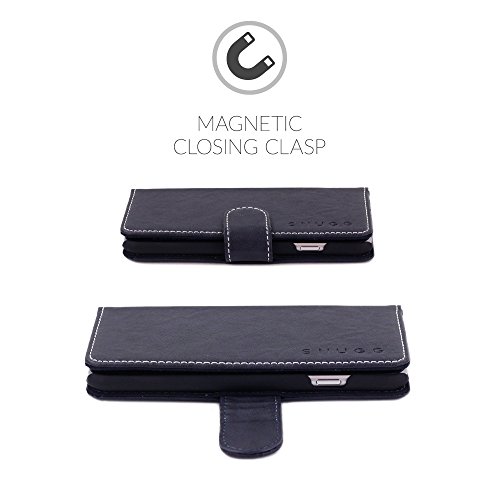 iPhone 6 and 6S Case, Snugg Riverside Blue Leather Flip Case [Card Slots] Executive Apple iPhone 6 and 6S Wallet Case Cover and Stand [Lifetime Guarantee] - Legacy Series