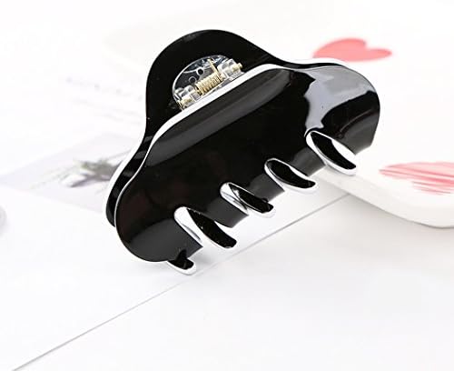 shuiyi Hairpin Jelly Large Medium Hairpin Bath Grab Hair Headdress Hairpin Hair clip Hair accessories (Black, 8.5)