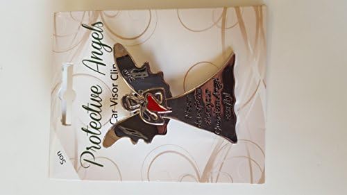 Protective guardian angel car/ auto visor clip- Son