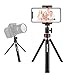 Produktbild Fantaseal Mini Dreibeinstativ Aluminum 2-in-1 Smartphone Dreibeinstative + Kamera Tisch Dreibeinstativ Smartphone Dreibein-Stative Handy Mini-Stative Kamera Reisen Tragbare Outdoor Mobile Phone Dreifuss Stative Tripod Tischstativ Handy Fotografierung Ständer Handy Handgriff mit Metall 1/4'' Kugelkopf Adapter + Handy Klemmhalterung für Nikon Canon Pentax Sony Panasonics Olympus Casio DSLR Kamera / Camcorder + Smartphone wie iPhone Samsung Huawei HTC Sony Xiaomi LG