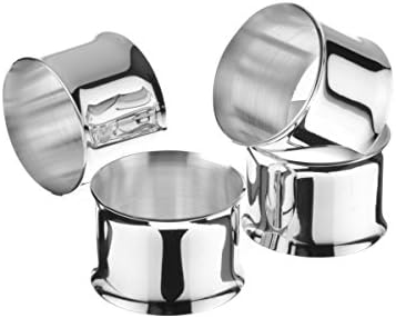 Arthur Price of England Silver Plated Inspiration Napkin Rings, Set of 4