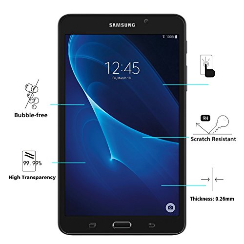 Samsung Galaxy Tab A 7.0 Panzerglas Displayschutzfolie, Nearpow Schutzfolie 9H Härte, Anti-Kratzen, Anti-Öl, Anti-Bläschen, lebenslange Garantie - 3