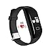 Produktbild Herzfrequenz Monitor, padgene® H3 Smart Fitness Activity Tracker Armbanduhr Armband Plus mit Schrittzähler, Schrittzähler, sitzende/CALL/Nachricht Reminder, Sleep Tracker, Kalorien Track Gesunde Armband Sync mit Android 4.3 oder höher und iPhone 6S/6/5S/4S Smartphone schwarz schwarz