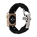 Produktbild Hunpta NEUE Nylon-Seil-Survival-Armband-Uhr Band mit Kompass für iWatch Apple Watch Serie 1/2 38MM /42MM (D, 42MM)