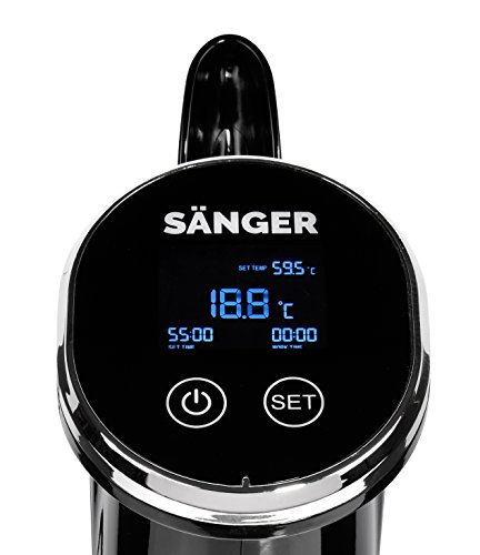 Sänger Premium Sous Vide Stick 1300 Watt | Niedrigtemperatur-Garer bis zu 60 Stunden Garzeit einstellbar | Bringen und halten Sie Wasser auf Temperatur zwischen 15 – 95 °C | Mit Befestigungsklammer - 2