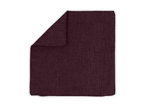 Kissenhüllen in Struktur-Optik – erhältlich in 23 modernen Farben und 3 verschiedenen Größen, 1 Kissenhülle 60 x 60 cm, bordeauxrot - 8