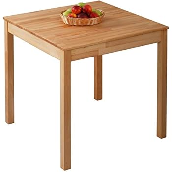 acerto 20120 Esstisch massiv aus Buche, 90 x 90 cm * Hartwachsöl