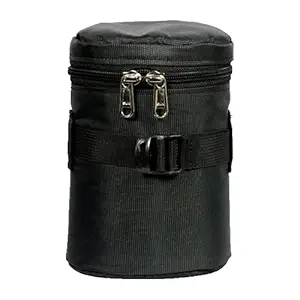 Four Eff Padded Protective Camera Lens Waist Belt Bag in Black (6 Inches)