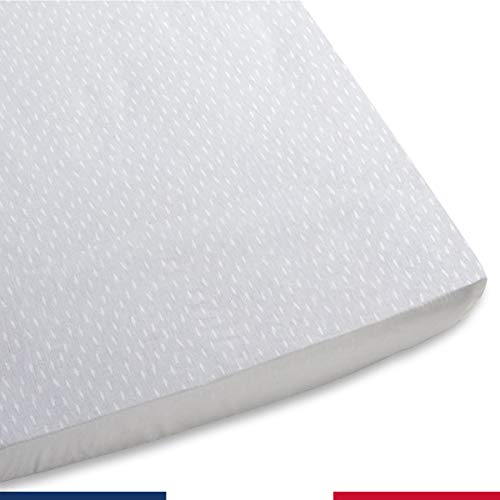 Atelier de Morphée Drap Housse pour Enfant Motifs à Plumes - 80x160