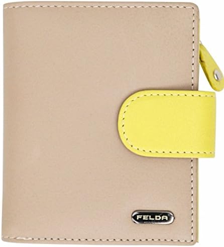 Womens Genuine Soft Leather Clutch Wallet - RFID Protection Womens Genuine Soft Leather Clutch Wallet - Mothers Day Gift, Birthday, Valentines Day - Designer Wallet Nude Colour