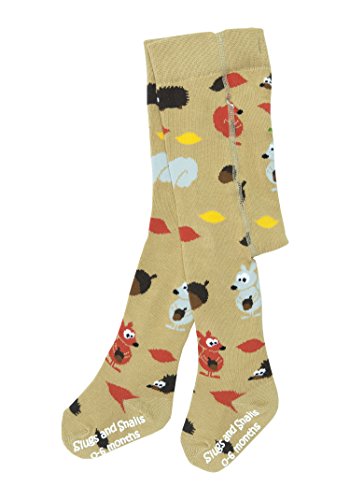 Slugs & Snails Unisex Tights - Autumn Woodland Animals - 6-12 months - 62-68cm