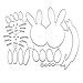 Produktbild ECMQS Ostern Hase Stanzmaschine Stanzschablone, Scrapbooking Prägeschablonen Stanzformen Schablonen, Für DIY Scrapbooking Album, Schneiden Schablonen Papier Karten Sammelalbum Dekor