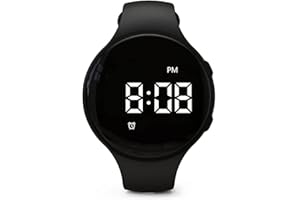 e-vibra 10 alarmes vibrantes avec Alarme et Rappel médical – avec minuterie et 10 alarmes Quotidiennes (Black Round)