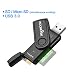 Produktbild JIANG SD-Kartenleser, USB 3.0 Multi-Speicherkartenleser OTG Typ C Android Adapter Kartenleser für Micro SD/TF CF MS Microsd-Lesegeräte Computer