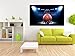 Produktbild Basketball Korb 3D Look Wandtattoo 70 x 115 cm Wanddurchbruch Wandbild Sticker Aufkleber DesFoli © R616