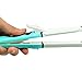 Risingmed 2 in 1 Hair Iron Hair Straightener/Curler 25mm Mini Hair Curler Dual Voltage Hair Curling Wand Ceramic Curling Iron /Curling Tongs (Blue)