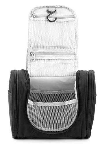 Preisvergleich Produktbild DURAGADGET Schwarze Kulturtasche zum Aufhängen