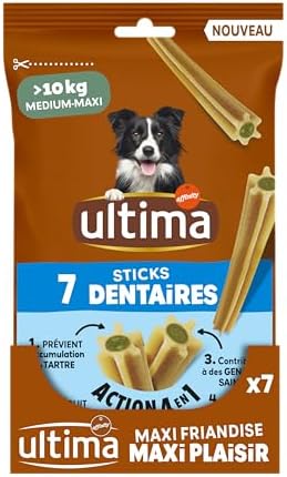 Ultima Dolcetti per cani adulti Medium & Maxi – Sticks Dental: Lotto di 13 x 7-91 Sticks