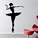 Produktbild Charming Ballett Mädchen Wandaufkleber Wohnzimmer Schlafzimmer Decer Vinyl Wasserdichte Wallpapr Hübsche Wandkunst Zubehör 58X91CM