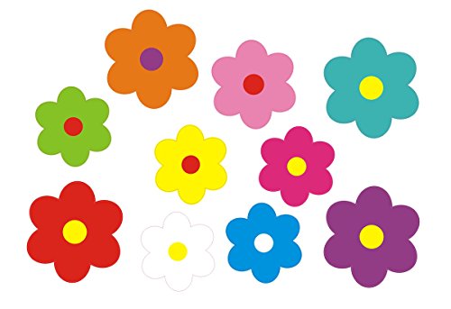 aufgeklebt.de Pegatina Adhesiva, diseño Floral: Mini Flowers 03-51 pcs