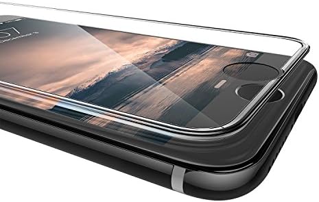 MisVoice iPhone 7 Screen Protector, 4D Full Screen Film Anti-scratch Tempered Glass Protectors with Curved Edge, Screens from Drops, HD Clear, Bubble-free, Shockproof (4.7 Transparence)