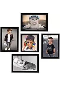Moms Creations Photo Frame Set Pack 5(5 * 7=4) (5 * 5=1)
