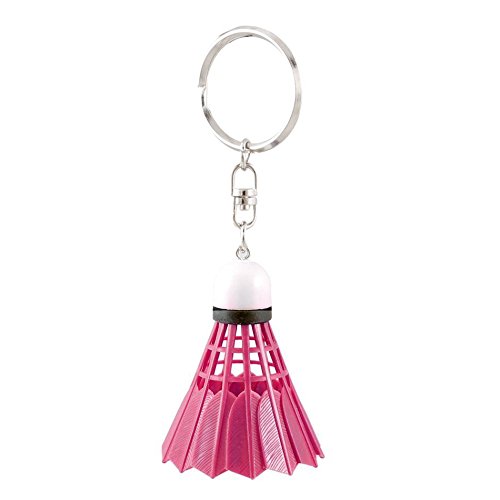 Keychain Deko - SODIAL(R) Rose Red Kunststoff Badminton baumelnden Anhaenger Keychain Schluesselanhaenger haengen