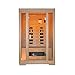 Produktbild Premium Infrarotkabine 2 Personen Full Spectrum Strahler Vorderwand Glas inkl. USB Media Player