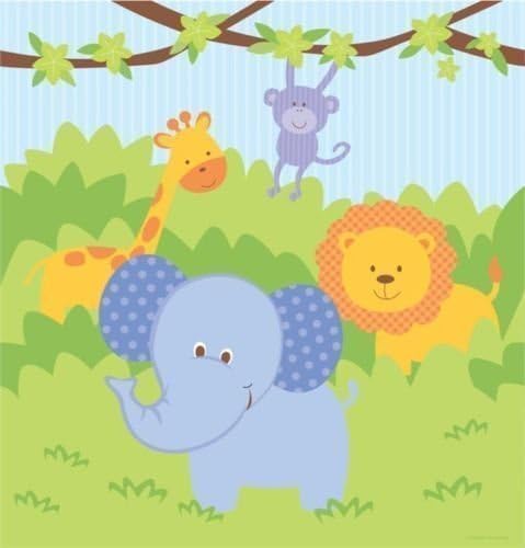 Forest Friends Jungle Party Plastic Tablecover