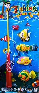 Fishing Game Series Toy for Kids with 1 Fishing Rod & Colorful Fishes