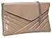 Produktbild Girly HandBags Rosa Patent Glänzend Clutch Bag Unterarmtasche Umschlag übergroßen Lack Orchid Abend Flesh Rose -- Nude