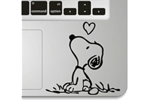 LEVEL 33 LTD - Snoopy Love Humor Vinyl Decal Sticker for Trackpad Keypad Of Apple Macbook Pro Air Mac Laptop fits all 13", 15" 17"